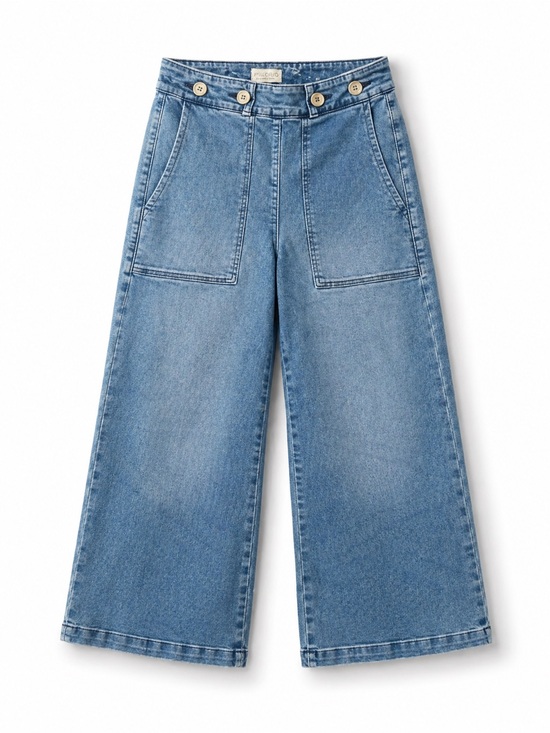 Anthropologie Denim - Pilcro Anthropologie High Rise Trending Sailor Style Wide Leg Crop Jeans 26